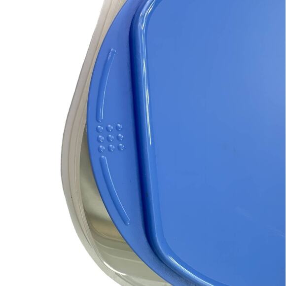 Tupperware Fridge Stackables  Cold Cuts Deli Meat Luncheon Container Blue Lid - Picture 16 of 16